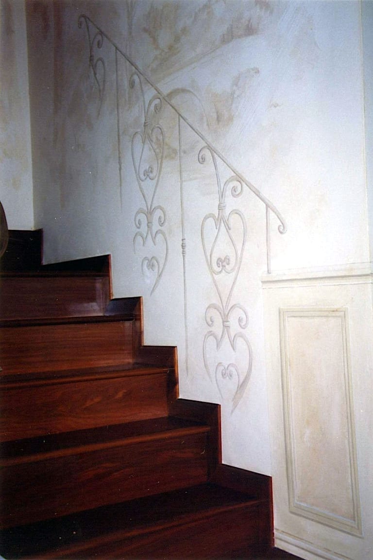 Decoration of interior-grisaille-private residence-Italy 2003
